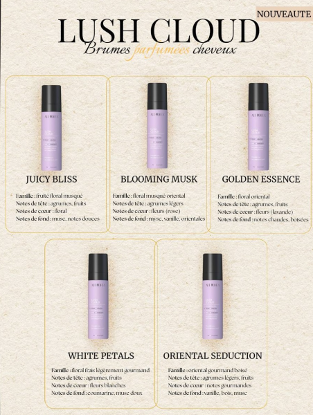 Brumes cheveux parfumées